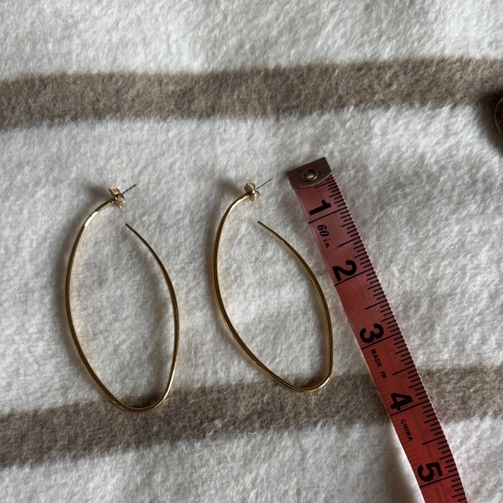 Nordstrom Elegant Gold Hoop Earrings